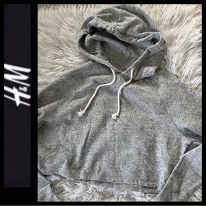 NWOT H&M Gray Cropped Hoodie